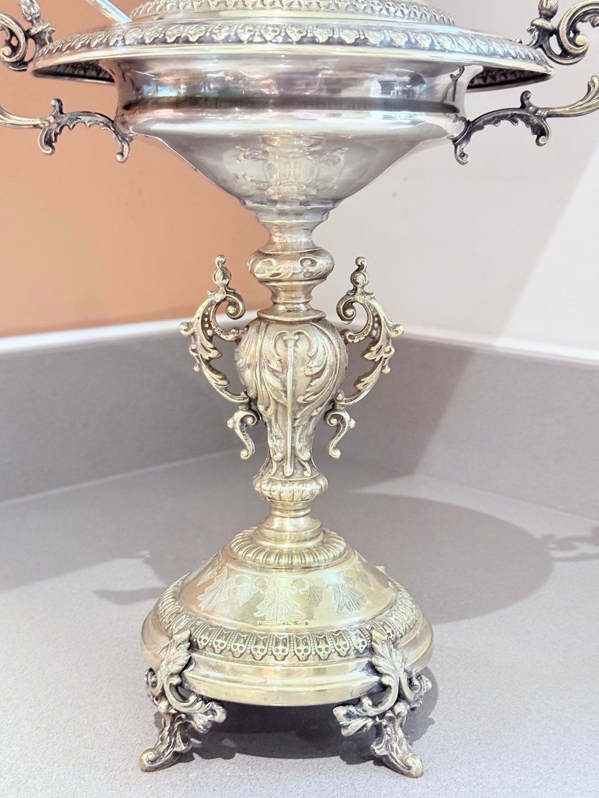 Coupe d'époque en argent, saupoudroir à sucre en métal argenté suédois avec cuillère, Östberg photo buy