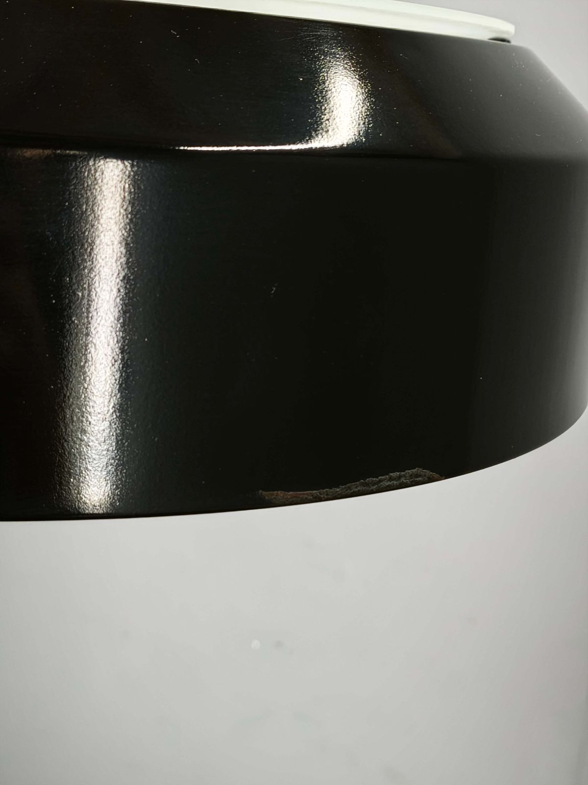 photo buy 1960s Napako Modernist Black Glass Pendant Light, Czechoslovakia