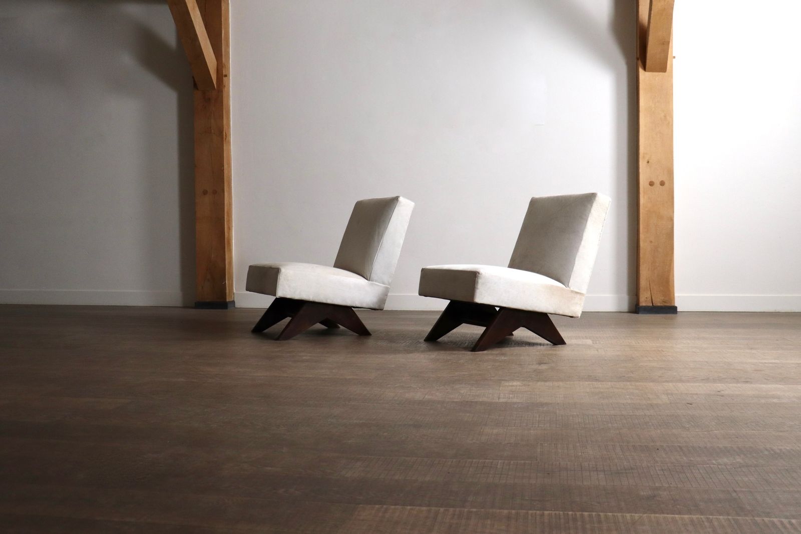 Pair Of Pierre Jeanneret ‘Fireside’ Chairs, Model No. Pj Si 36 A photo vinterior