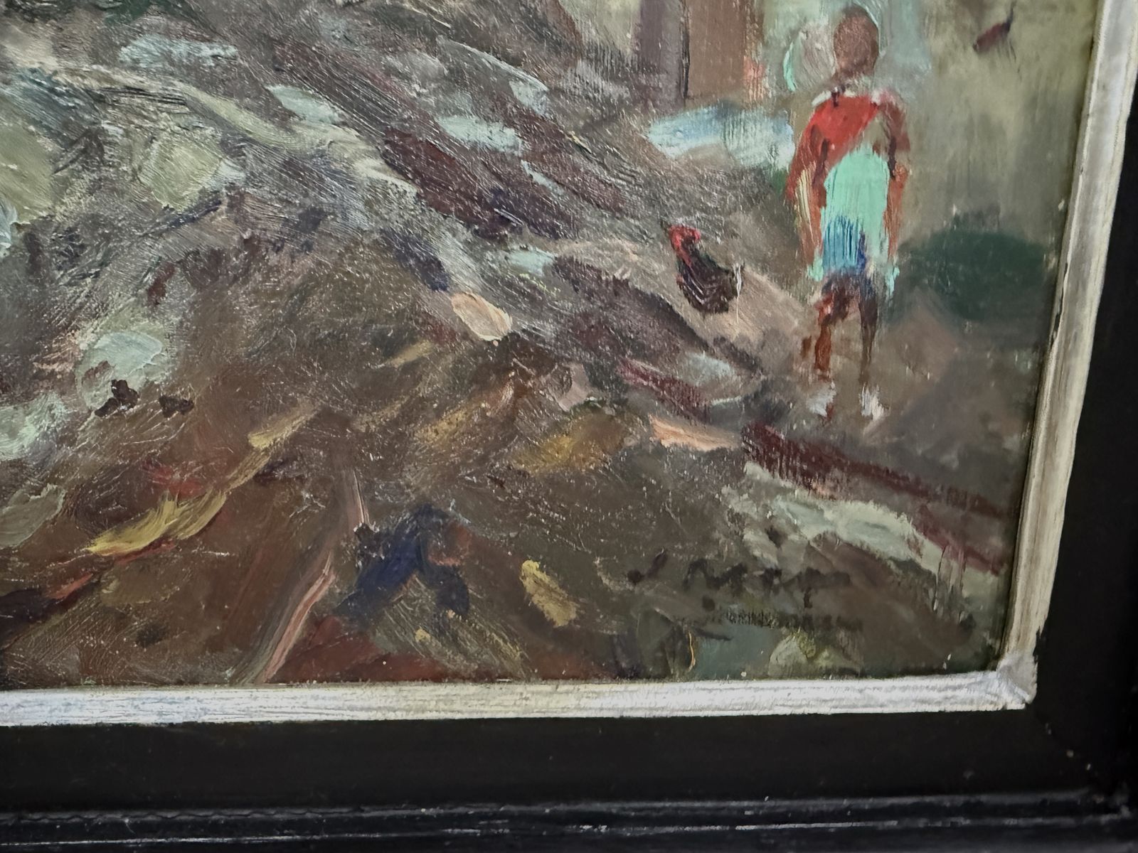 Joaquim Mir I Trinxet, paysage post-impressionniste catalan à Gualba, Espagne, huile sur toile, 1939 photo for sale