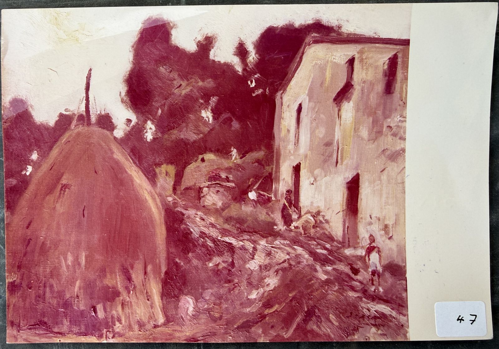 Kunst Joaquim Mir I Trinxet Catalaans postimpressionistisch landschap in Gualba, Spanje, olieverf op doek 1939 photo