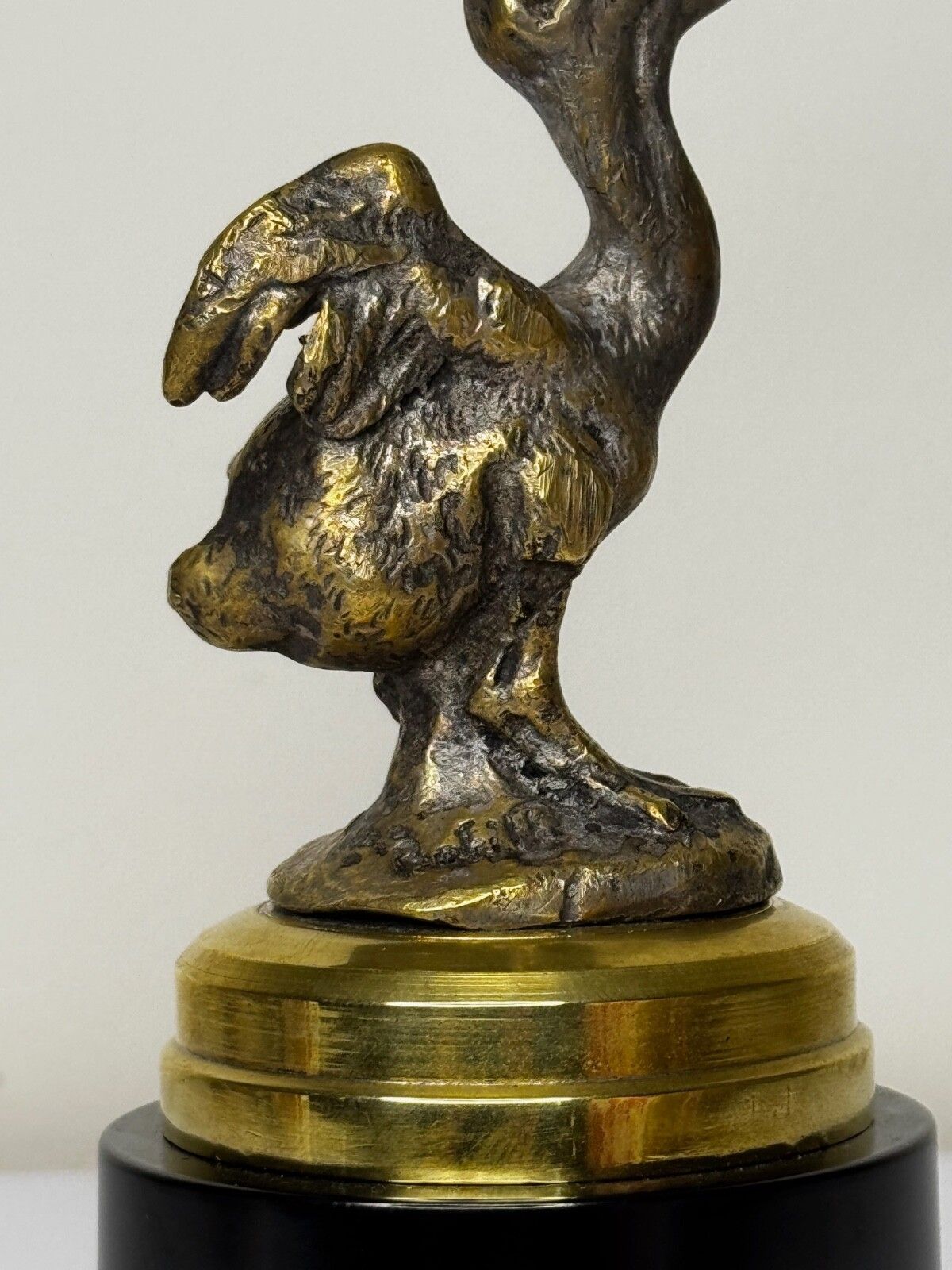 Antoine Bofill Gesigneerde Art Deco Pelikaan Automasotte Messing Sculptuur ca. 1920s photo Kunst