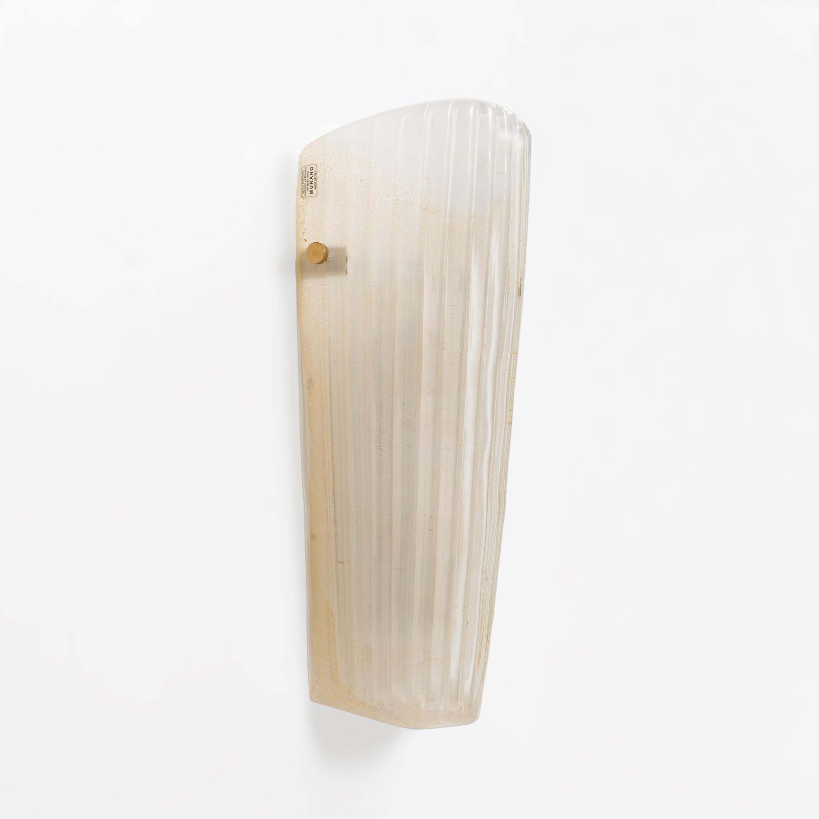 Paar Murano glazen wandlampen met goudstofinsluitsels photo buy