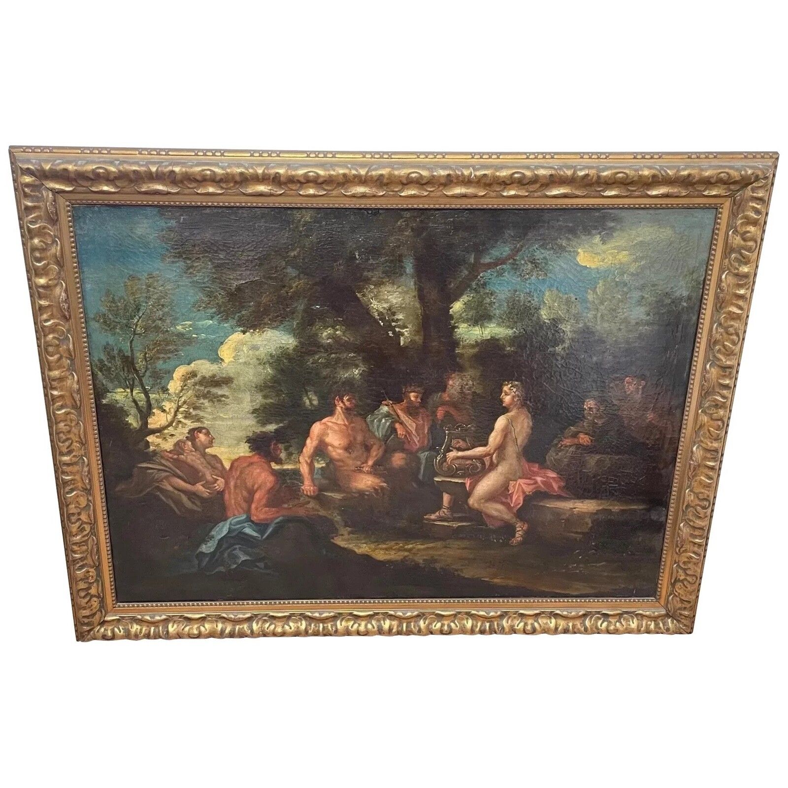 18e-eeuws Italiaans Old Master Apollo & Marsyas naar Filippo Lauri