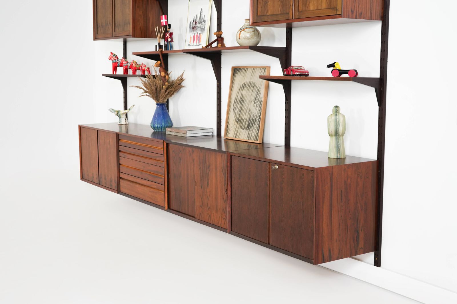 Modular Shelving In Veneer By Poul Cadovius, Denmark, 1970s photo vinterior