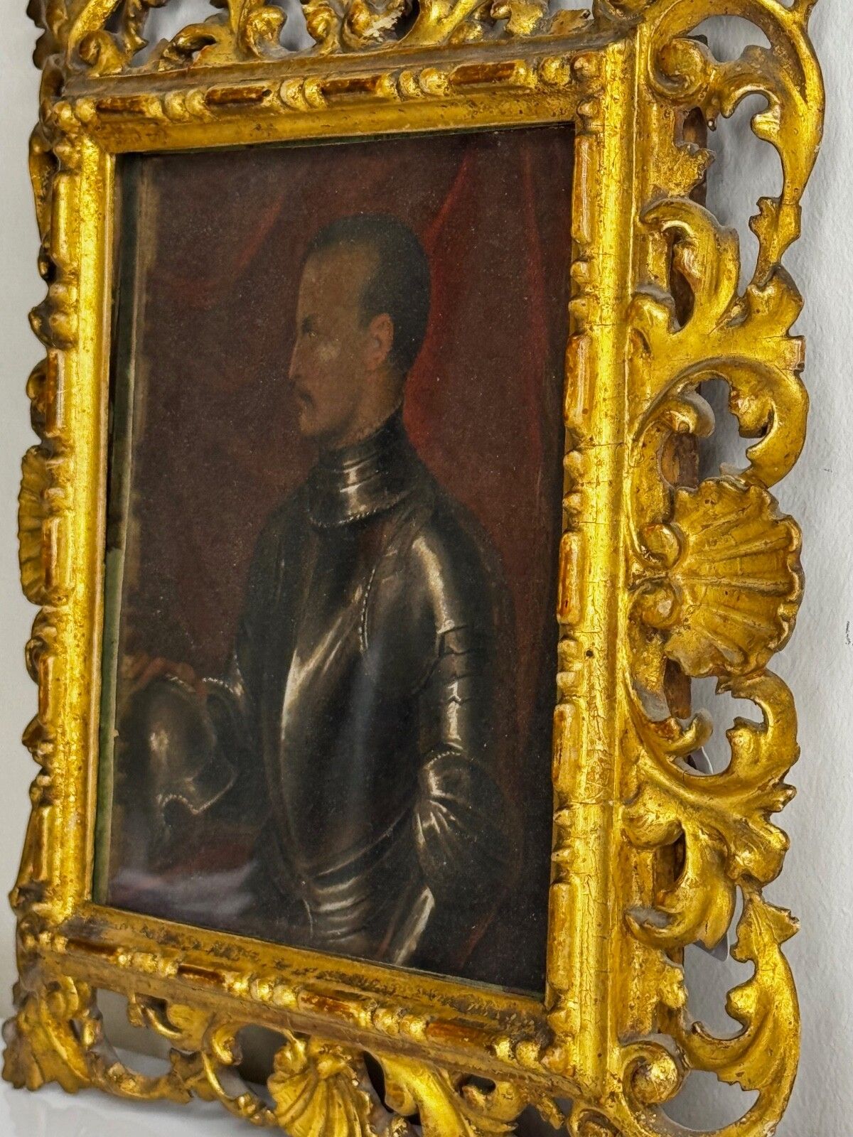 Antique Oil Portrait Ludovico Di Giovanni De' Medici After Gian Paolo Pace, Detto L’olmo photo vinterior