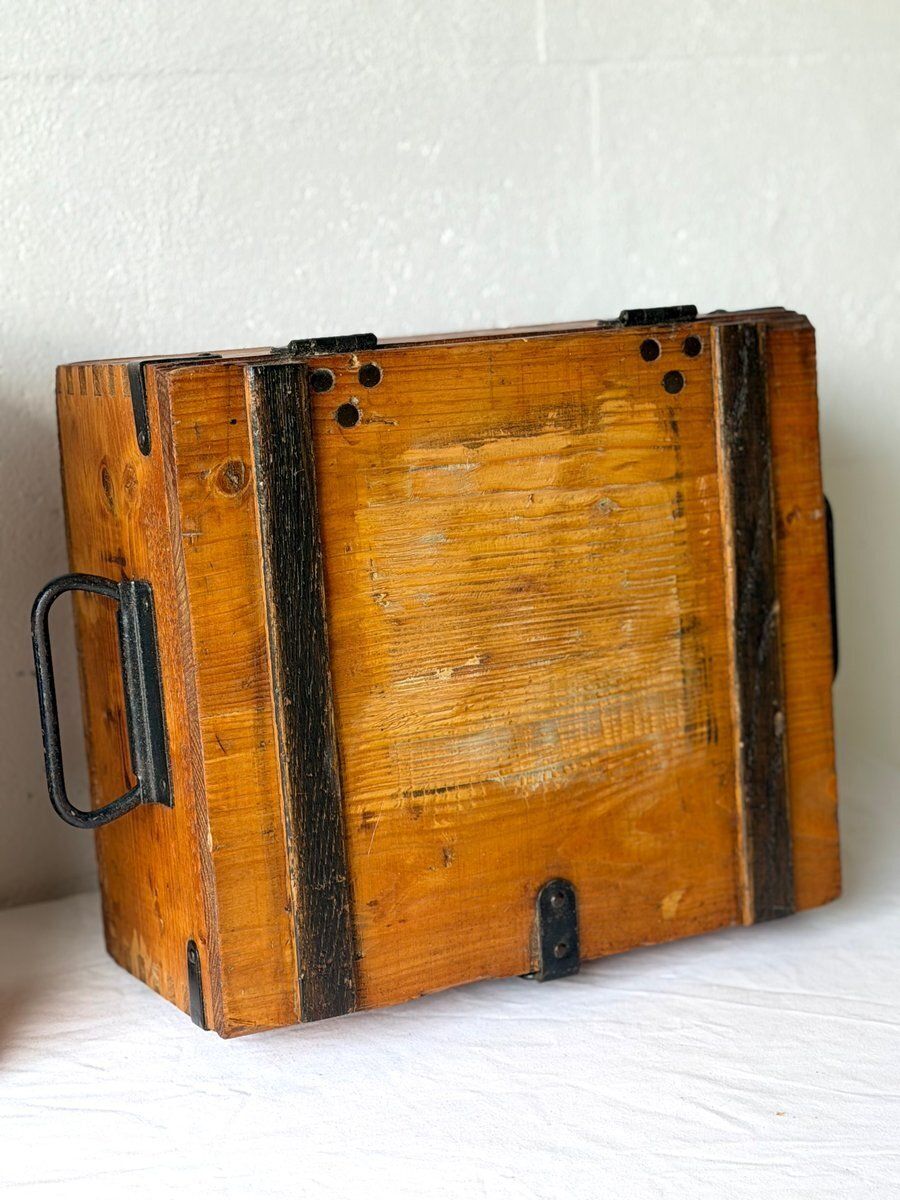 Vintage Wooden Storage Boxes, 1920s, Set Of 2 photo Furniture