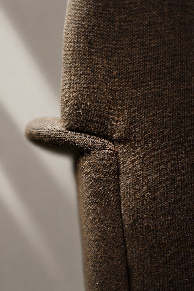 4734.0 Mid Century Danish Modern Brown 3 Seater Sofa By Folke Ohlsson For Fritz Hansen, 1960s photo