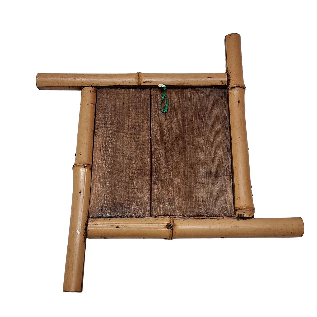 Antieke Franse bamboe spiegel, eind 19e eeuw photo Woonaccessoires