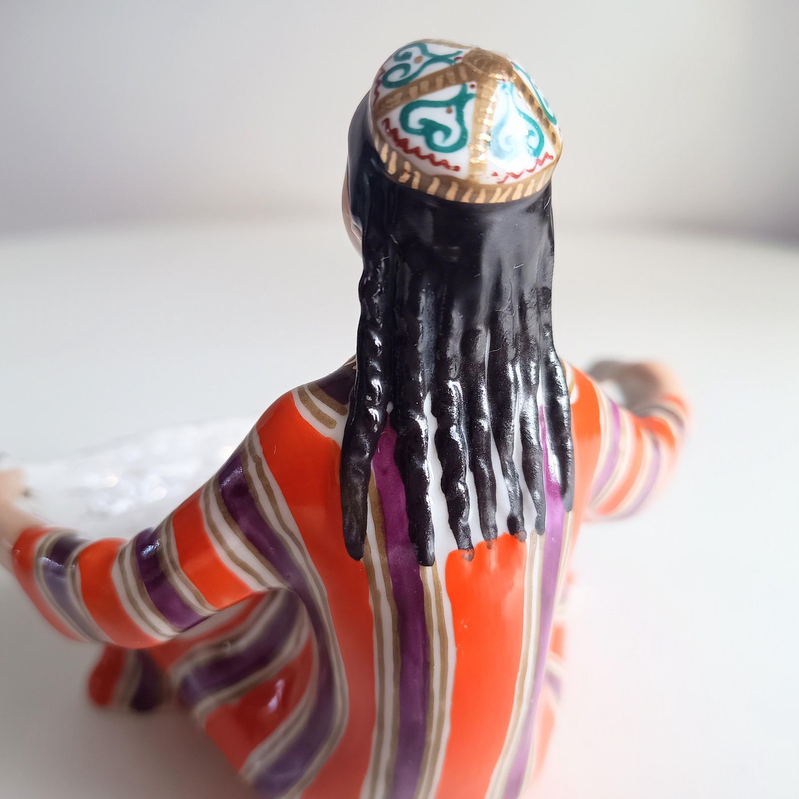 Lomonosov Lfz Porcelain Figure Of Uzbek Girl With Basket, Sculptor G. Stolbova, Red Mark photo vintage