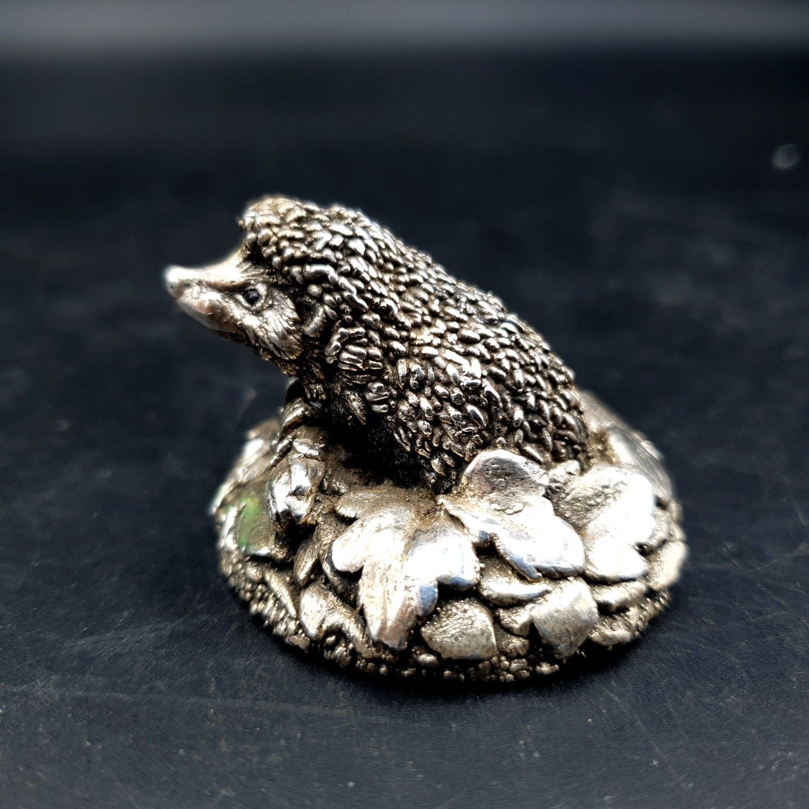 Country Artists Sterling Silver Filled Hedgehog Hallmarked Birmingham 1994 photo furniture