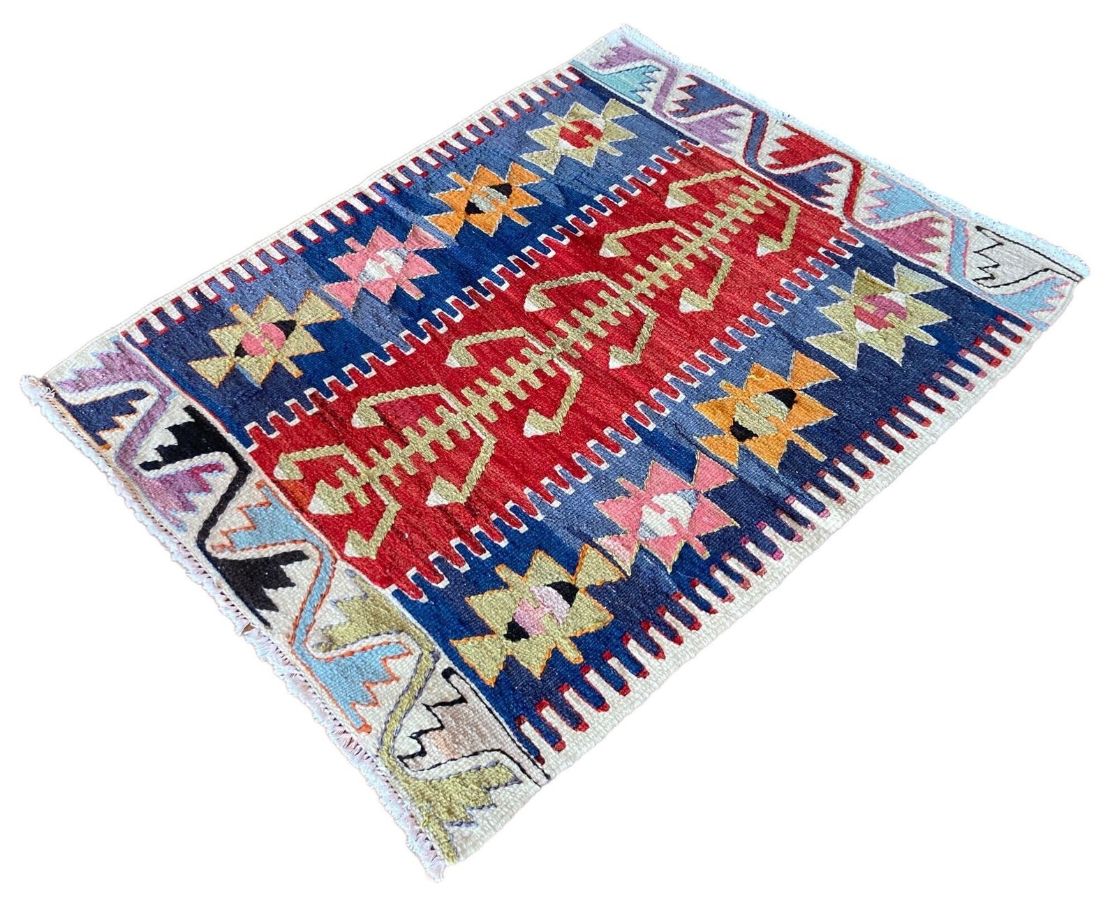 Vintage Anatolisch Kilim 1,08 m x 0,86 m photo for sale