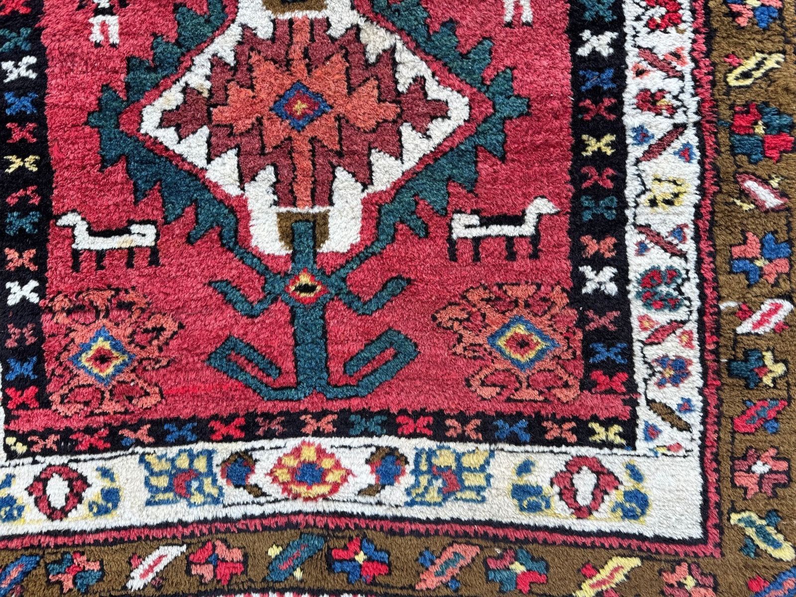 Antique Heriz Runner 3.62m X 0.95m photo buy
