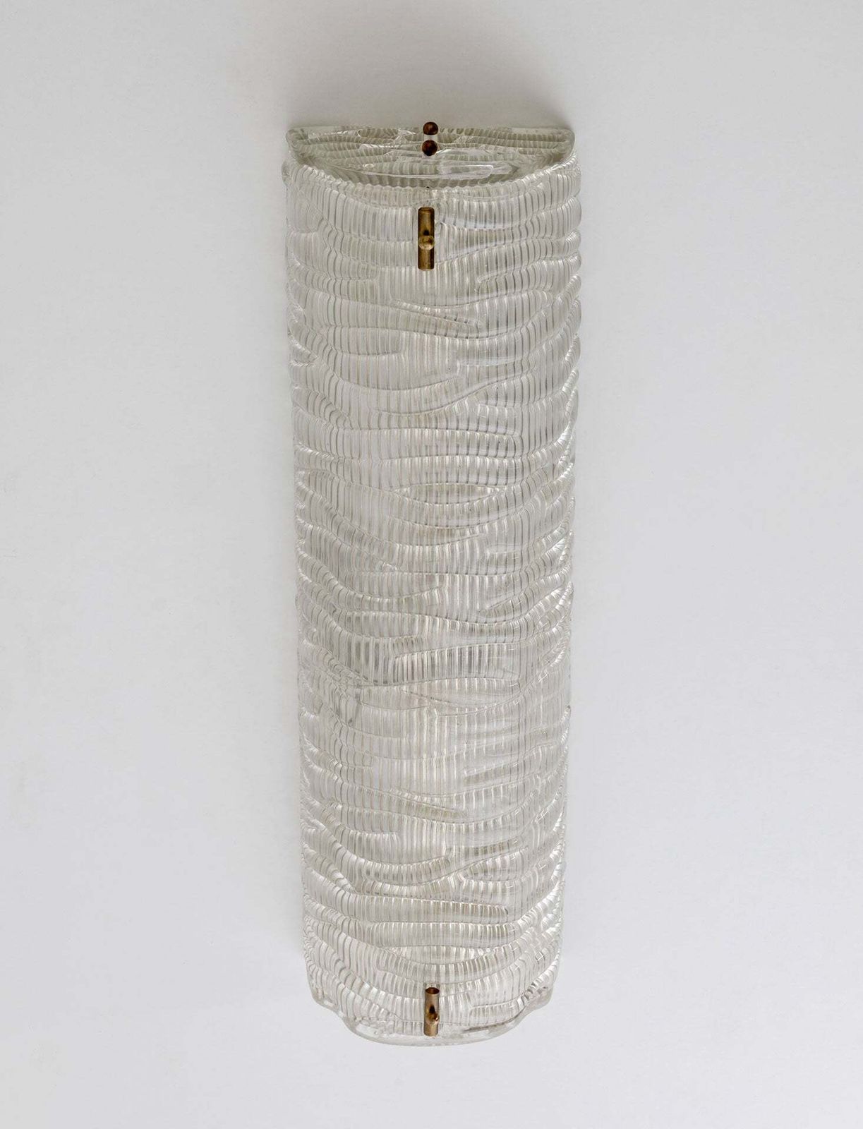 Paar moderne Italiaanse Murano-glas wandlampen met textuur photo vintage