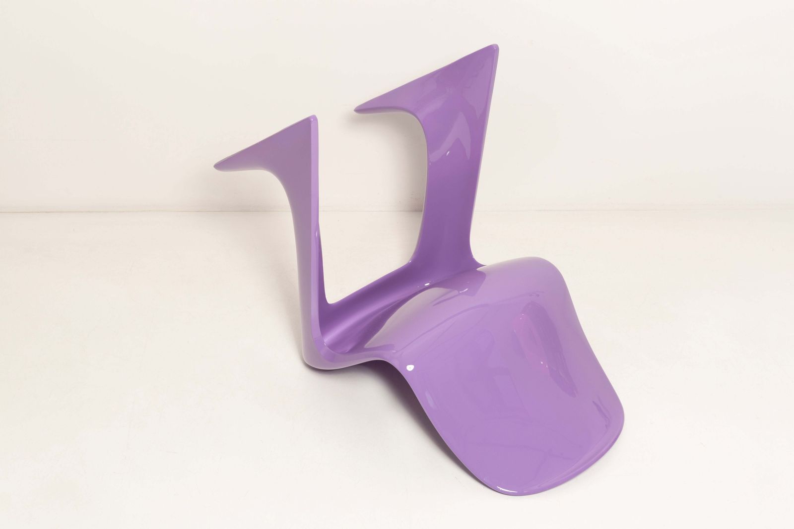 Two Blue Lilac Violet Kangaroo Chairs Designed By Ernst Moeckl, Germany, 1968 photo buy