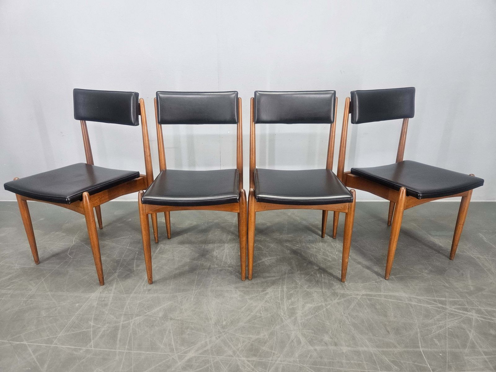 Set Of Four Rare Midcentury Dining Chairs, Denmark, 1970s photo Furniture