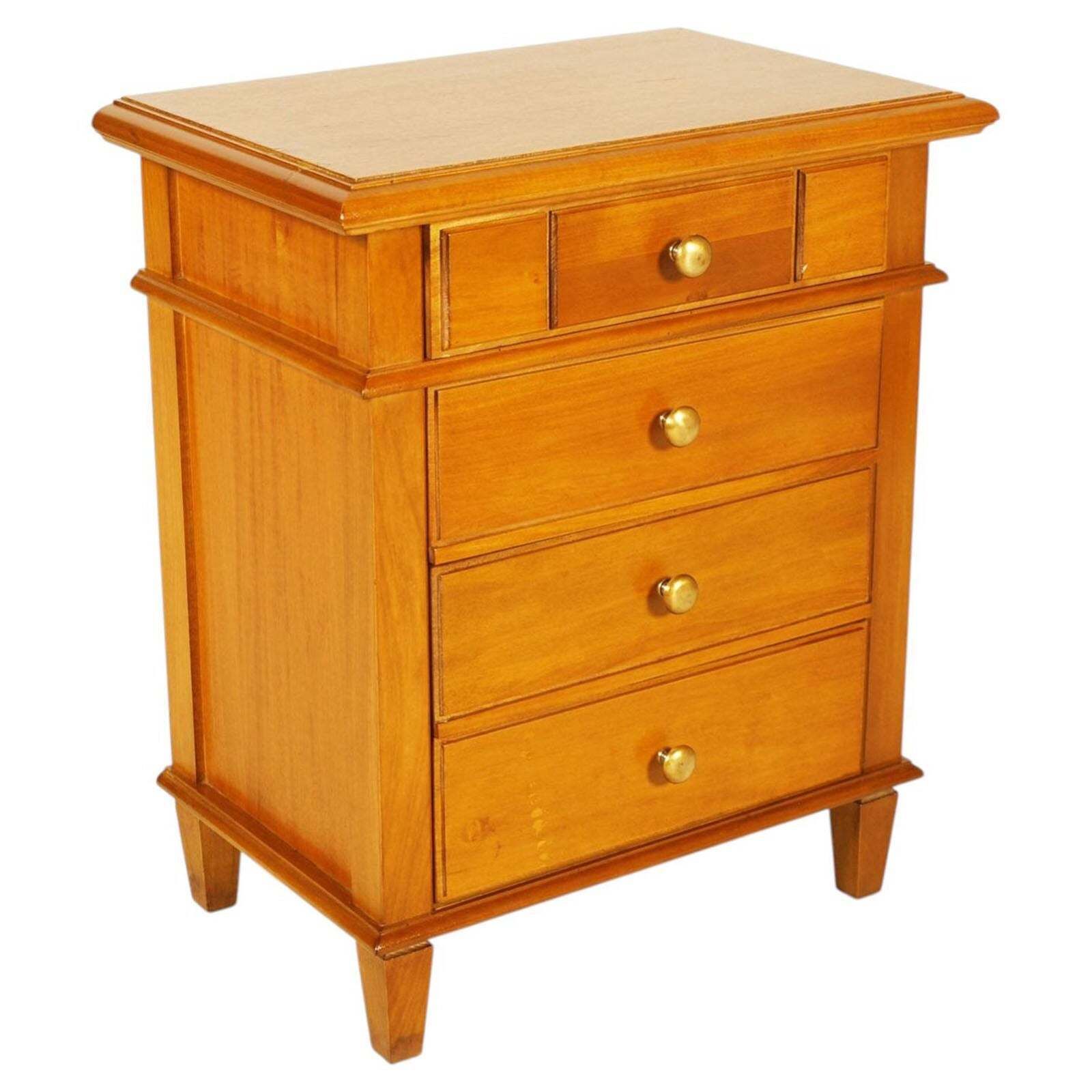Mim Roma Italian Mid Century Four Drawer Nightstand Or Side Cabinet photo 3144.0