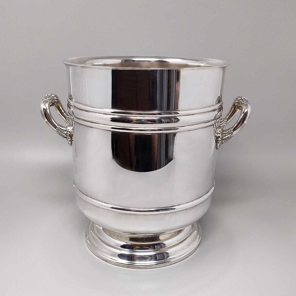 Seau à champagne et à glace Christofle argenté « Sully » (collection Gallia), années 1950 photo furniture