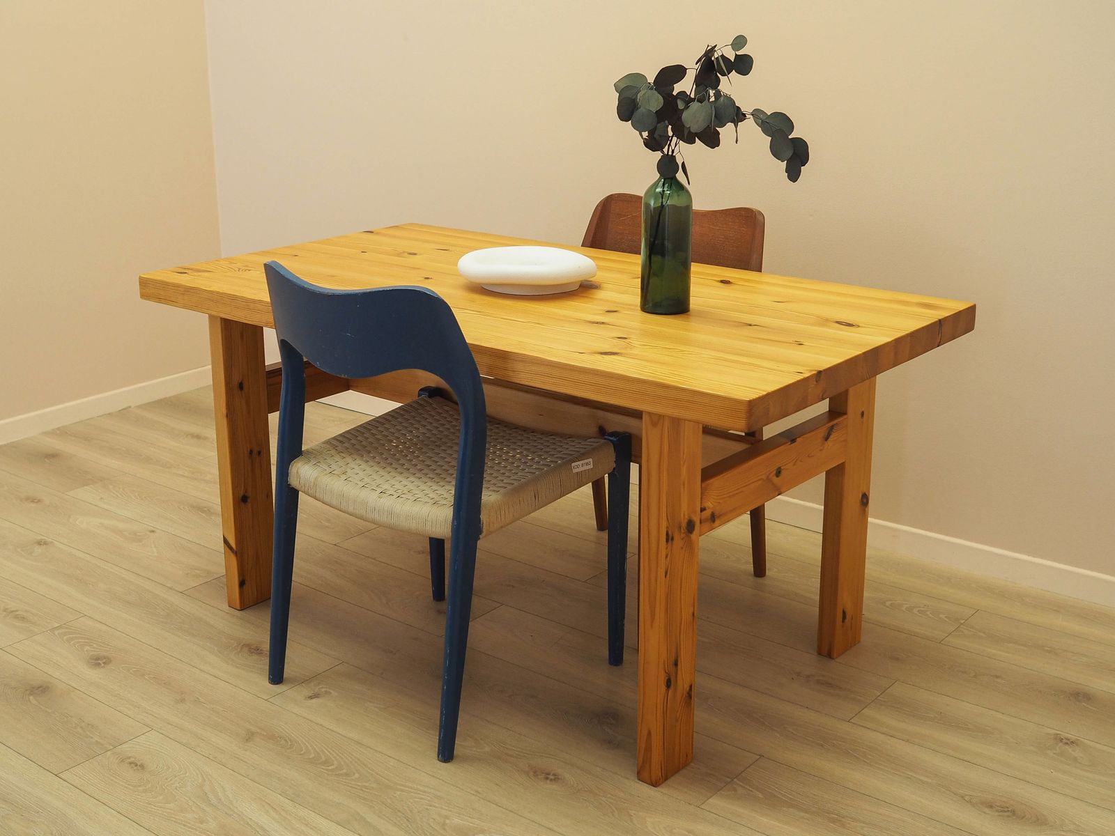 Danish Solid Pine Dining Table In Scandinavian Modern Style, 1980s photo Furniture