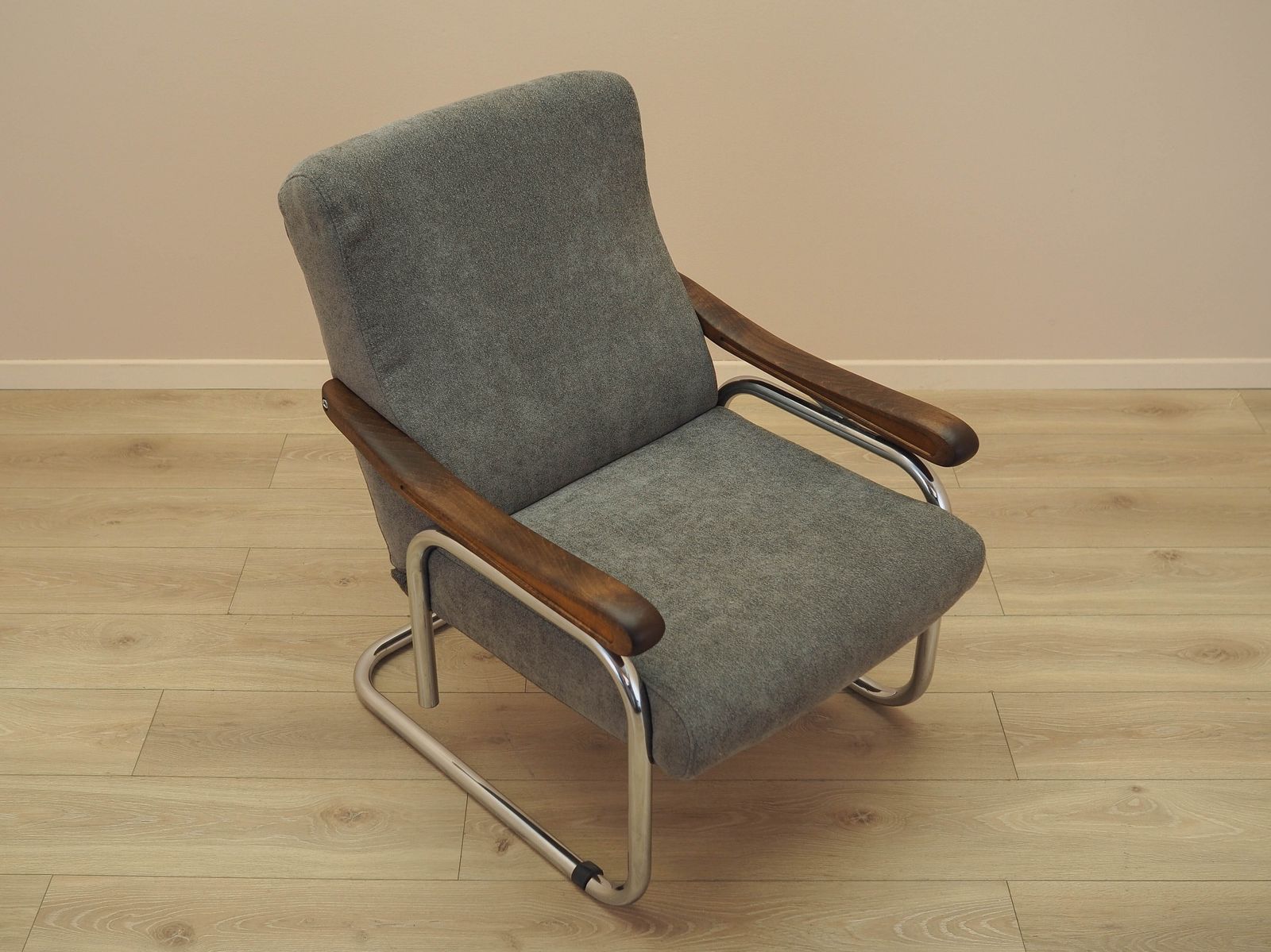 Meubels Italiaanse lounge chair met verstelbare rugleuning, beuken armleuningen, jaren 1970 photo