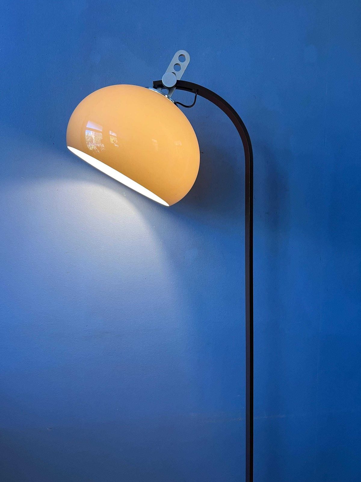 Vintage Dijkstra Mushroom Vloerlamp | Bruine Mid-Century Space Age Lamp photo Verlichting