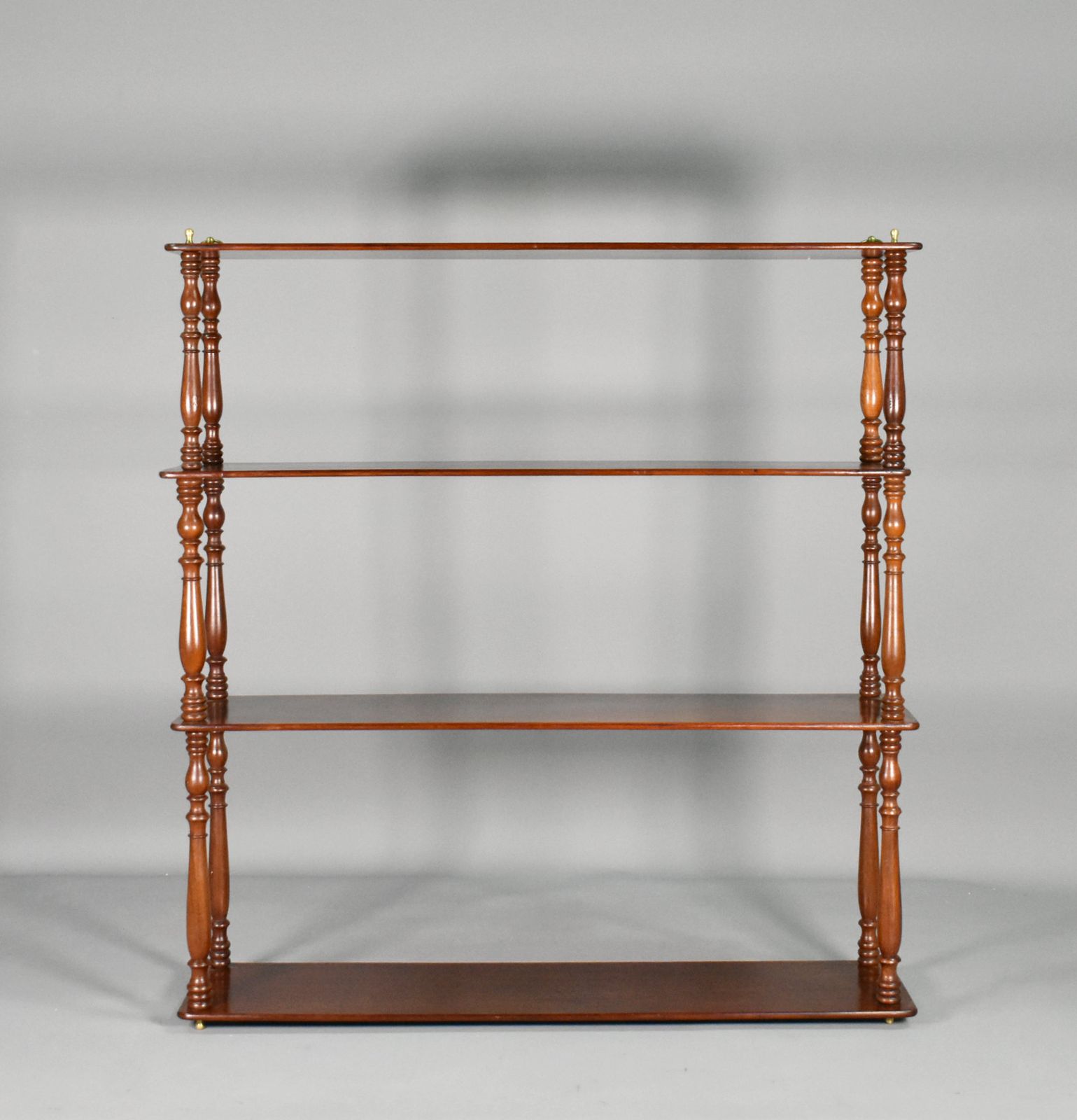 French Mahogany Wall Shelf / Etagère, Napoleon III, 19th Century