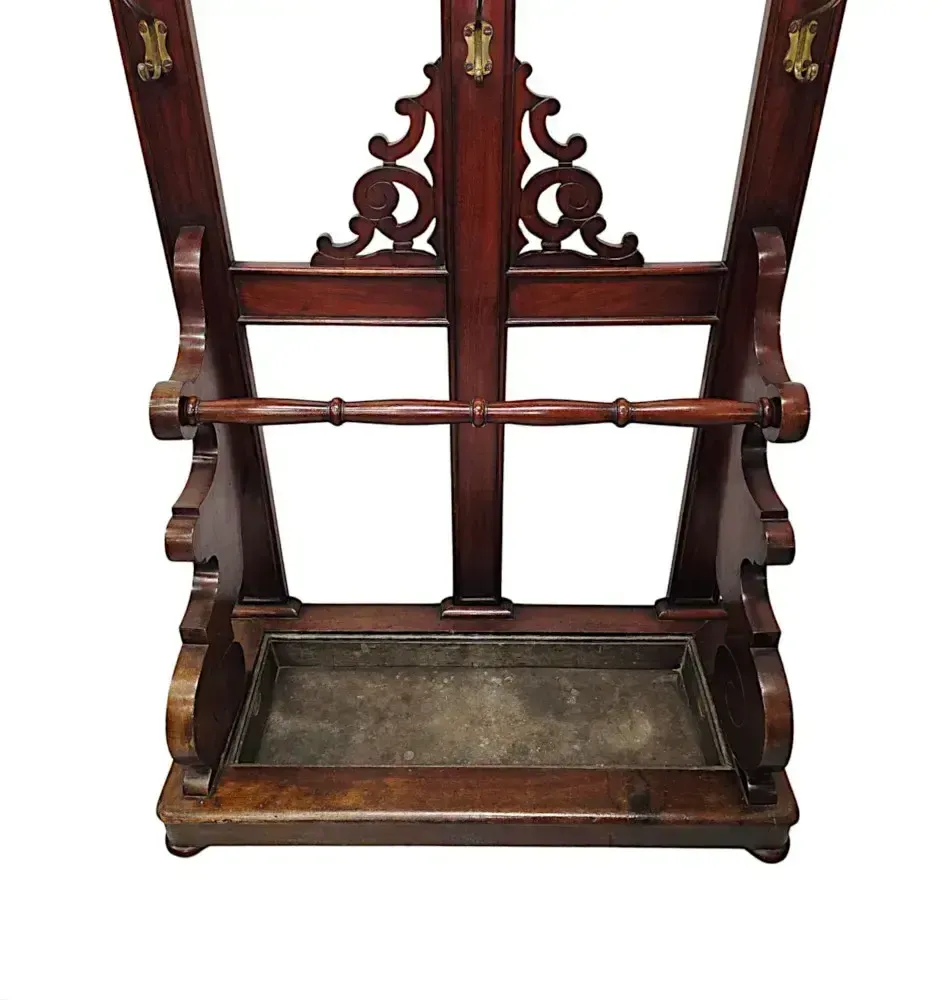 A Fabulous Large Size 19th Century Hall Stand With Fitted Base Liner photo 3855.0
