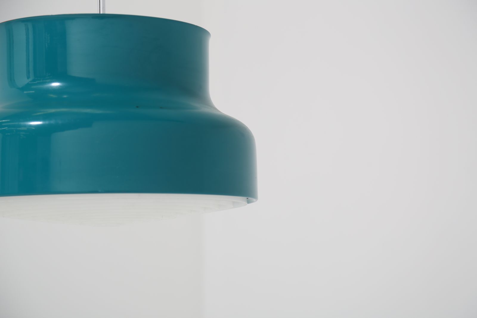 photo for sale Plafonnier mid-century en métal laqué bleu-vert « Bumlingen » par Anders Pehrson pour Ateljé Lyktan, 1968