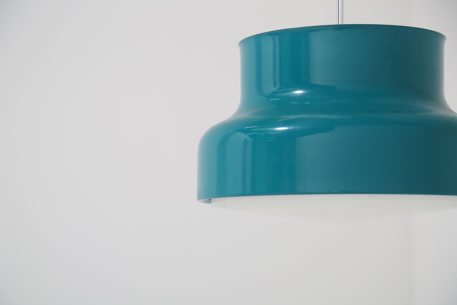 Luminaires Plafonnier mid-century en métal laqué bleu-vert « Bumlingen » par Anders Pehrson pour Ateljé Lyktan, 1968 photo