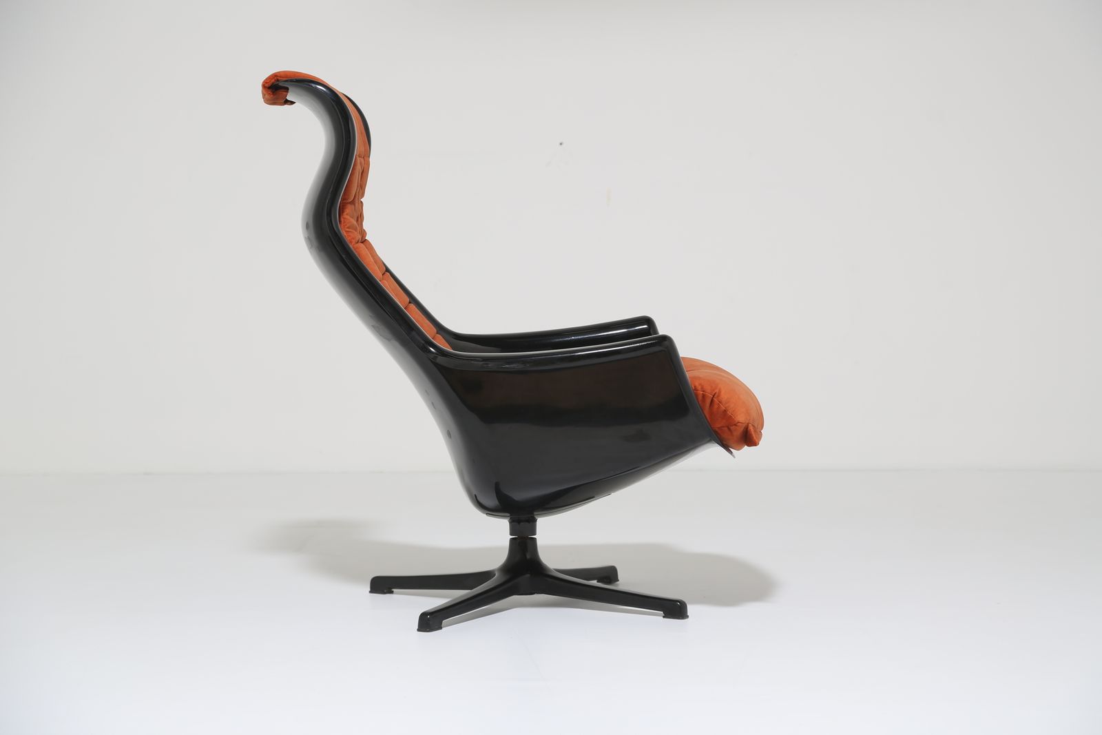 Vintage Swedish Space Age Swivel Lounge Chair "Galaxy" By Alf Svensson And Yngvar Sandström For Dux , 1960s photo Furniture