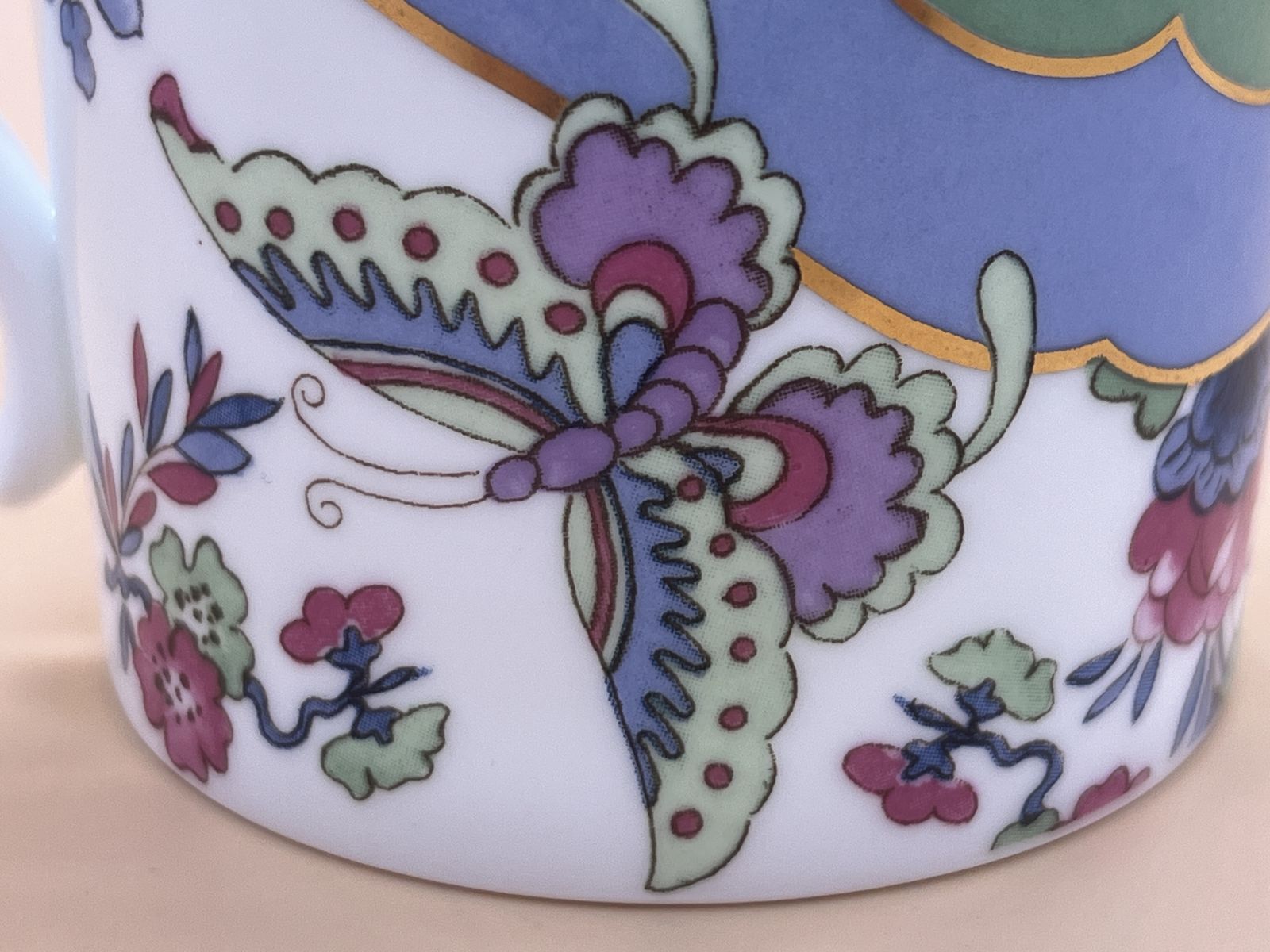 Wedgwood China Archive Collection Butterfly Posy Design Small Mug. photo 50.0