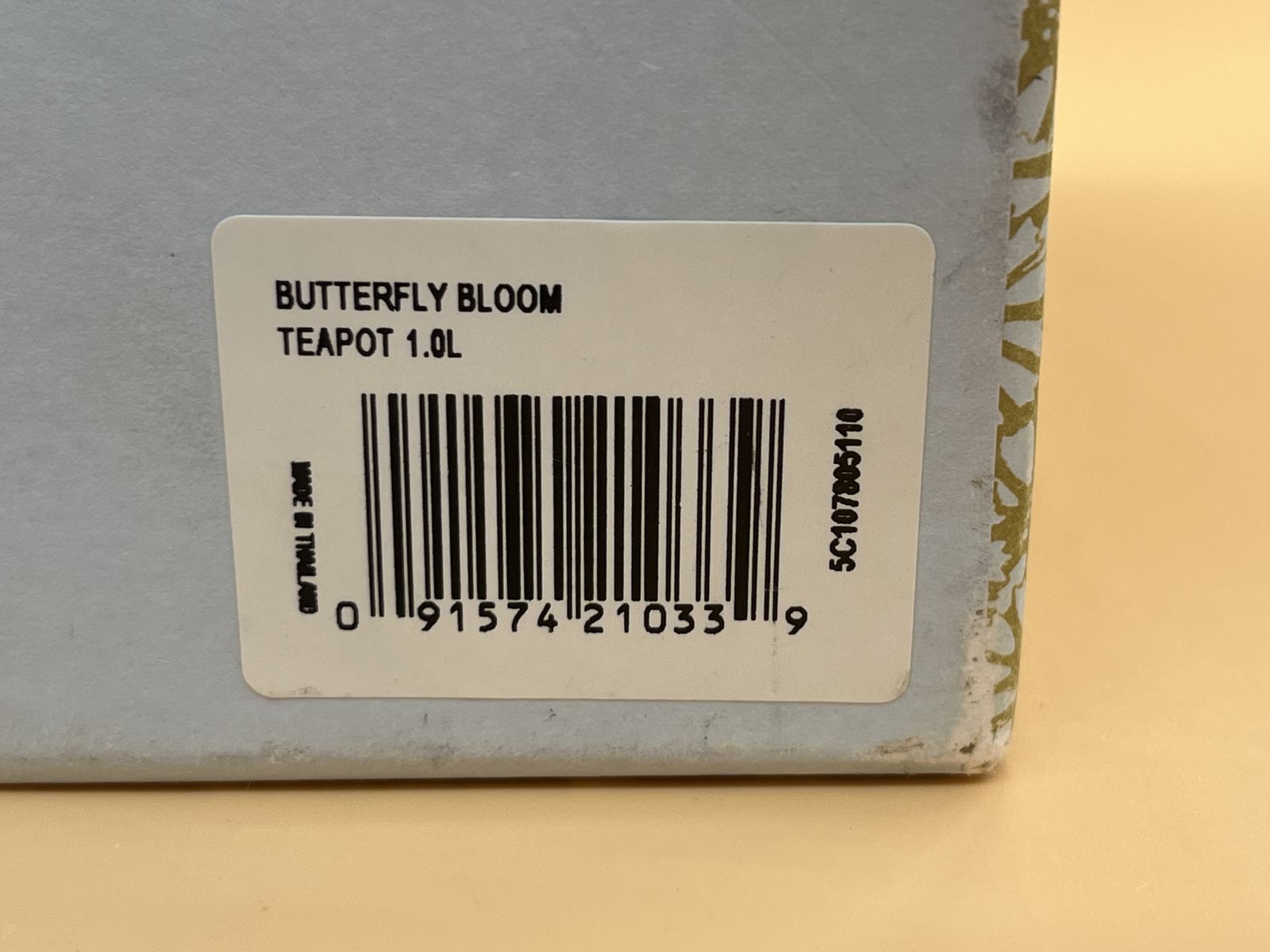 New Large 2 Pint Wedgwood China Butterfly Bloom Teapot In Original Box. photo for sale