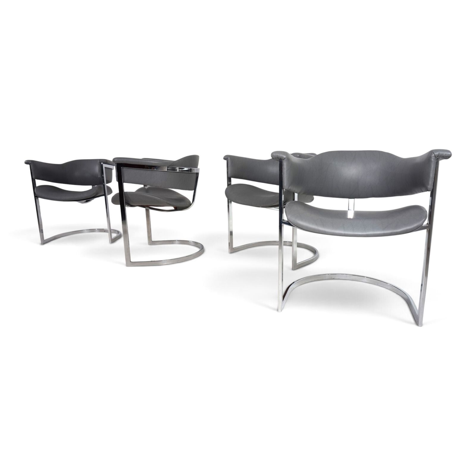 Set van 4 eetkamerstoelen van Vittorio Introini voor Mario Sabot, 1970 photo for sale
