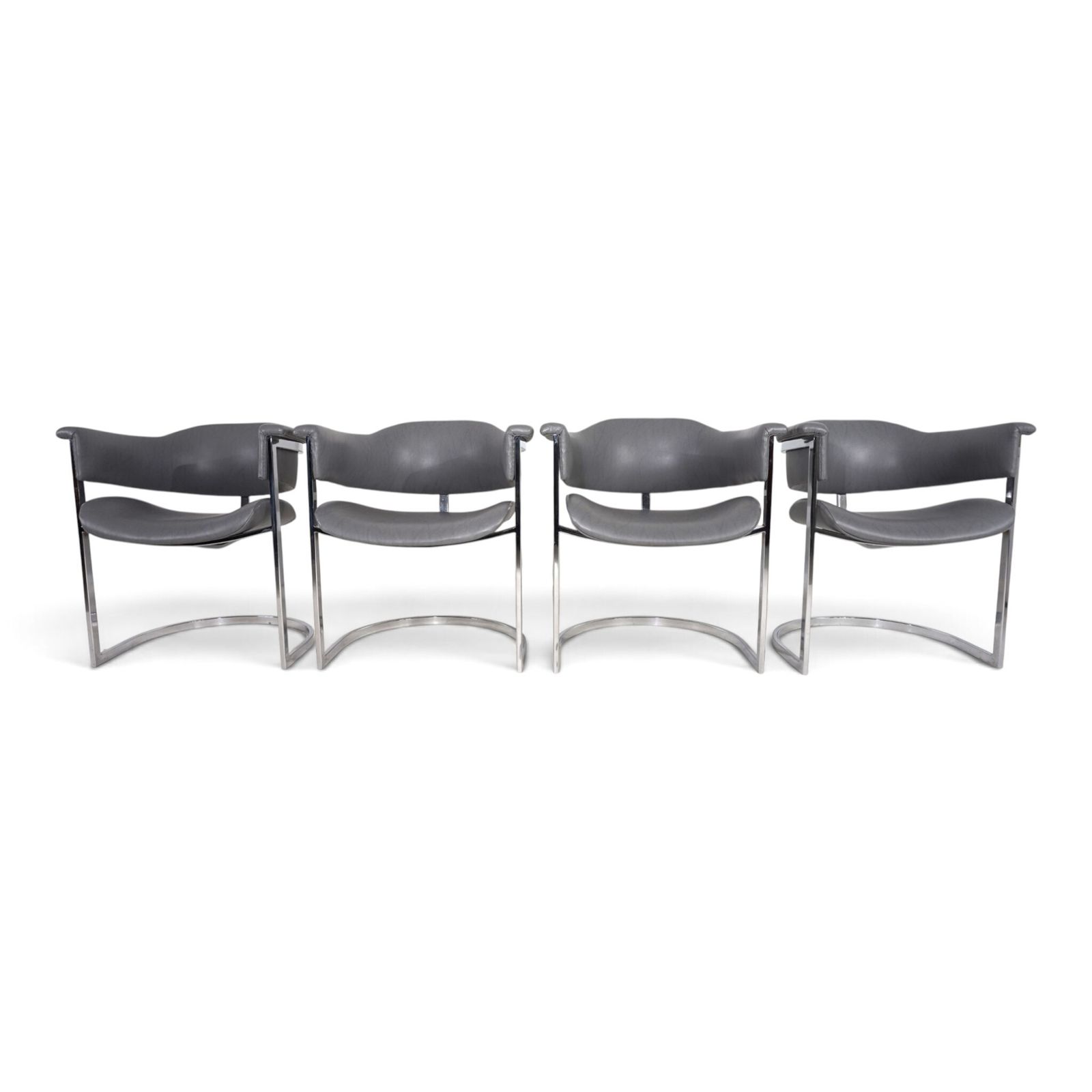 Set Of 4 Dining Chairs By Vittorio Introini For Mario Sabot, 1970 photo vintage