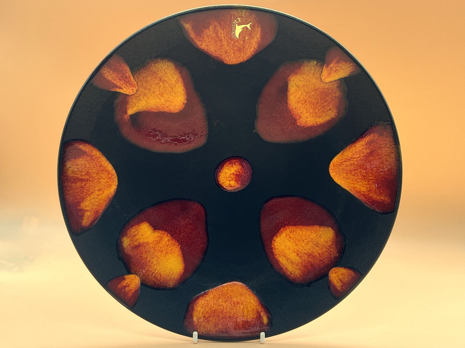 Poole Pottery Galaxy Living Glaze Charger Plate. Diameter 10,5".