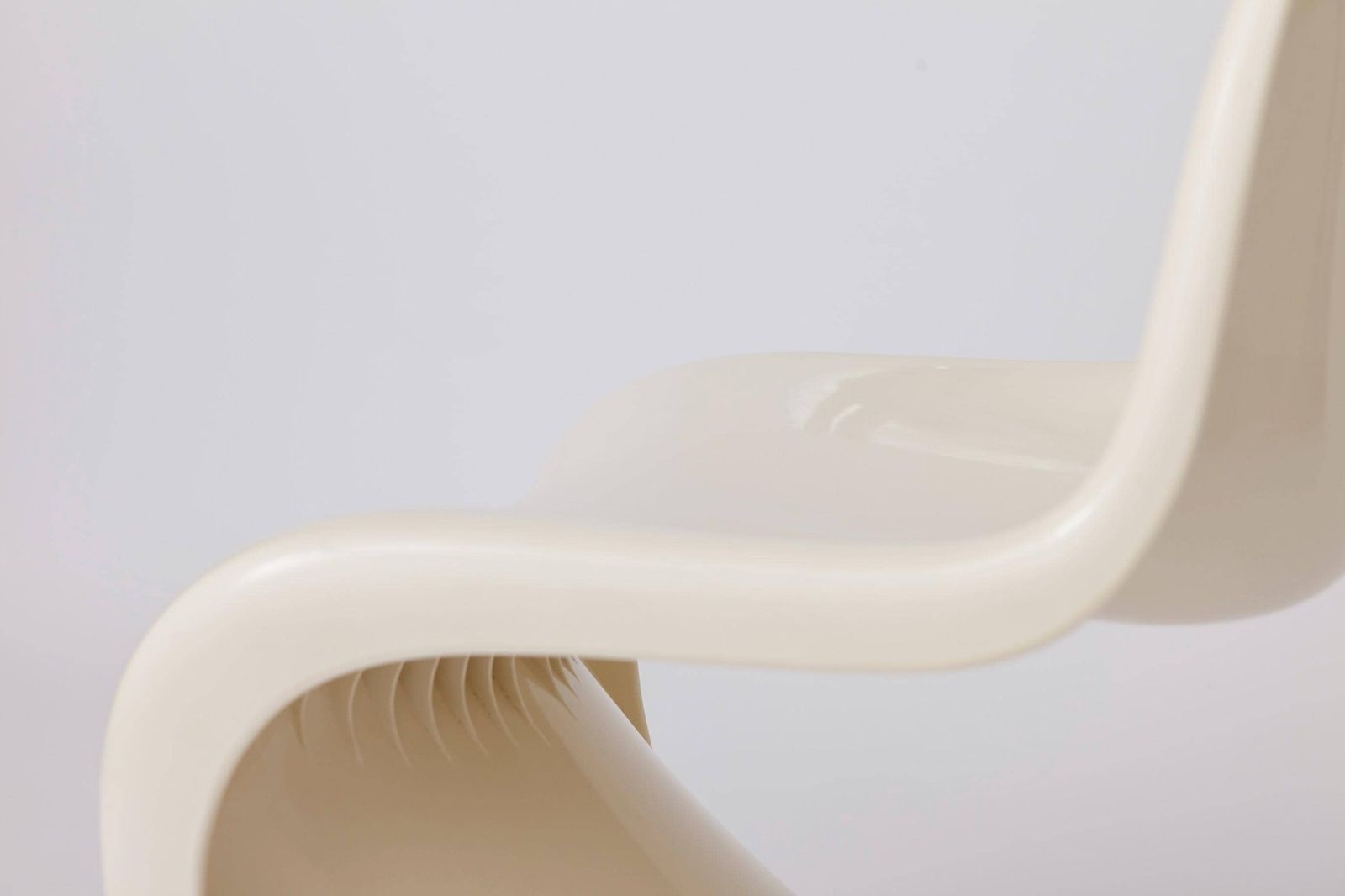 Vintage witte Panton Chair van Verner Panton voor Herman Miller, 1972, mid-century modern Space Age stoel photo Meubels