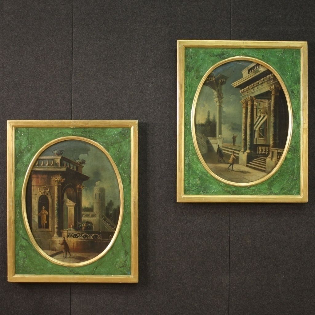Architecturaal capriccio uit de 18e eeuw photo Kunst