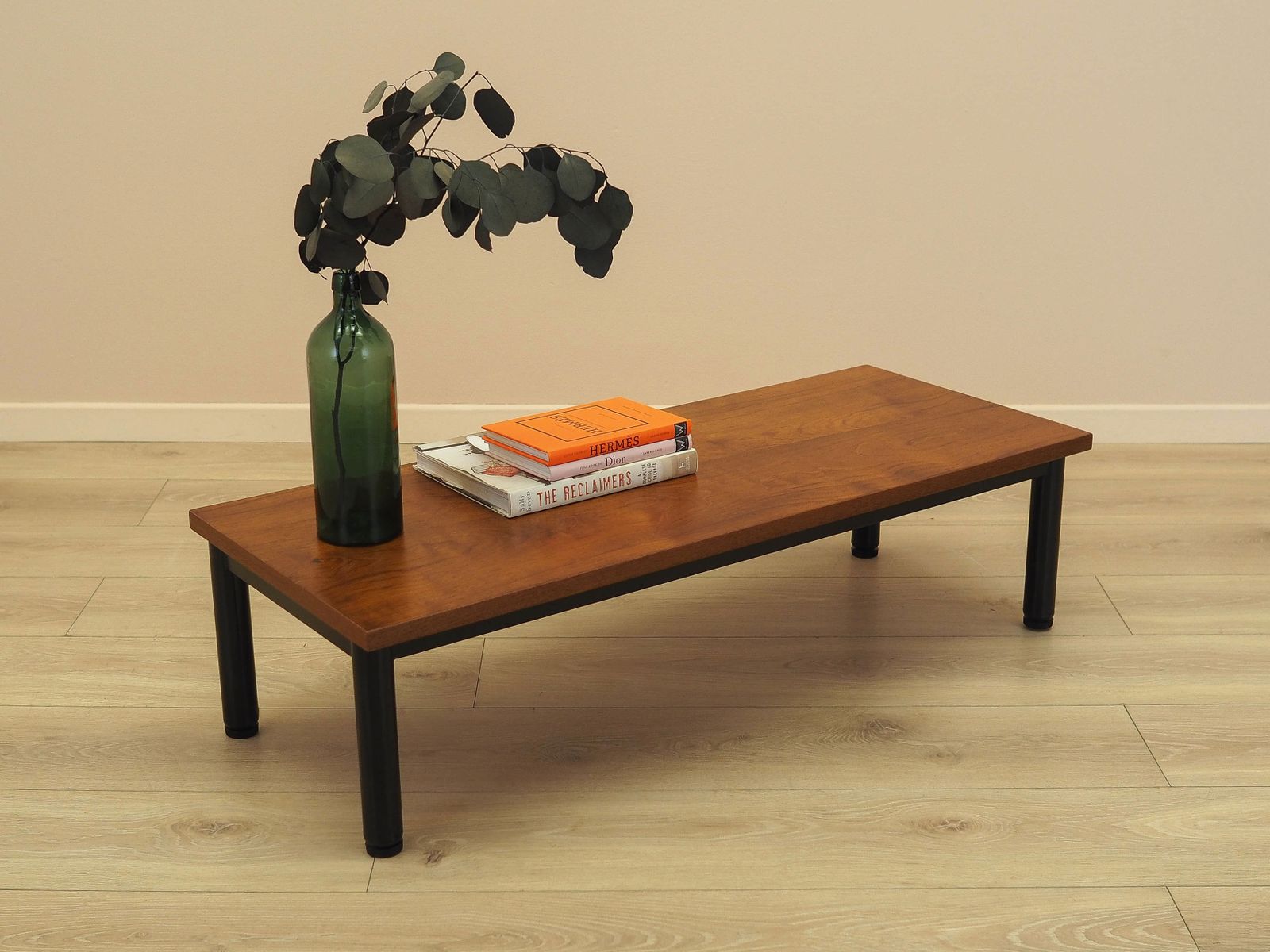 Danish Coffee Table With Veneered Top On Metal Legs, 1960s photo 469.0