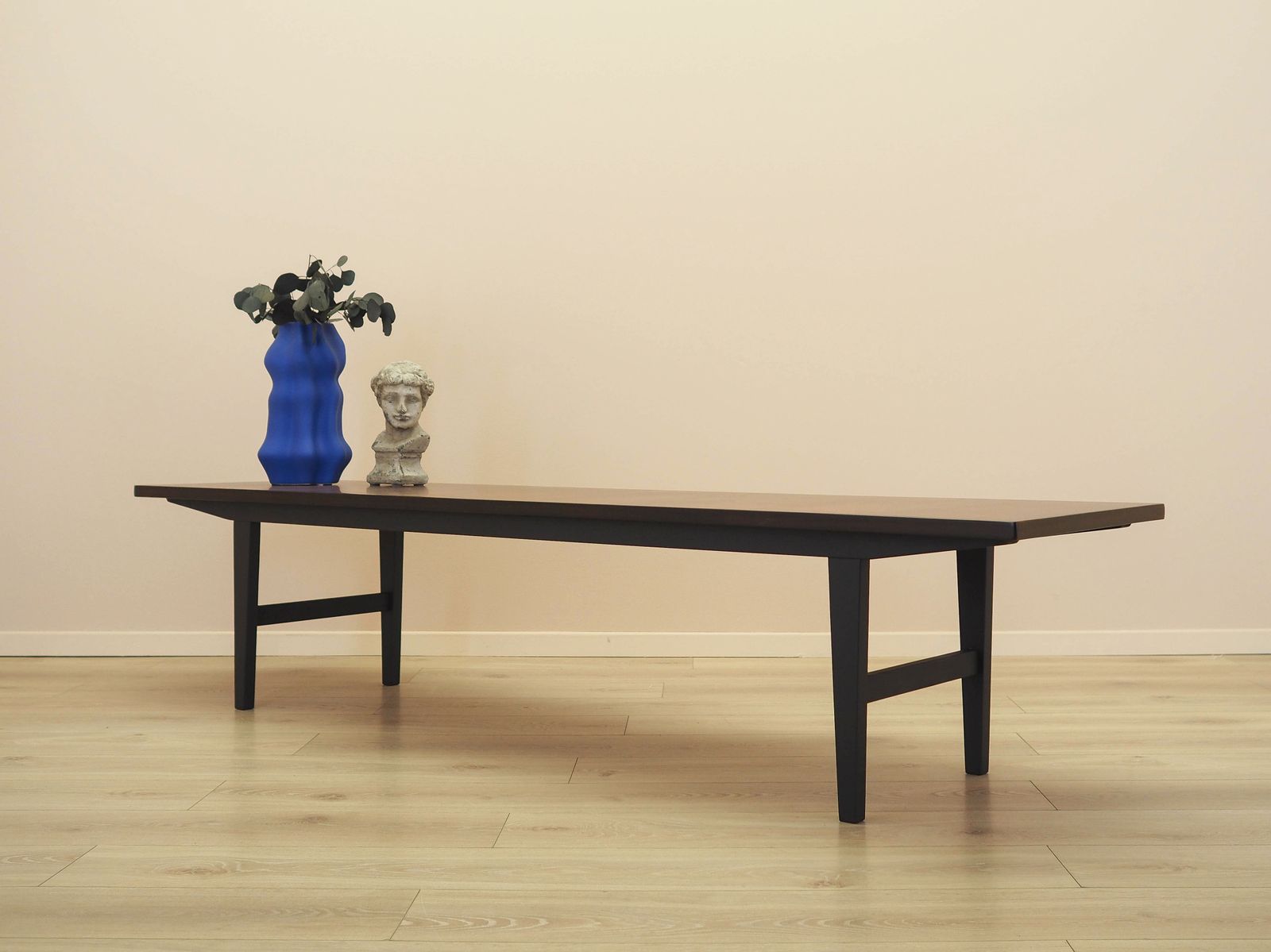 Dressoir op zwart frame, gefineerd blad, Deens design, jaren 1970 photo for sale