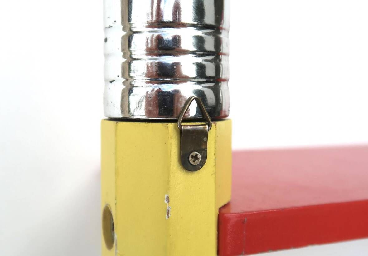 Furniture Wall Shelf By Pierre Sala, 1980s Memphis Design In Primary Colours. photo
