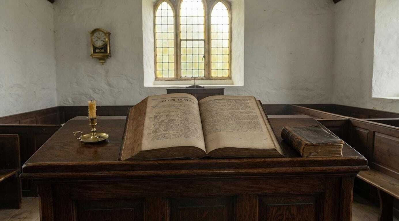Antique Welsh Family Bible From 1808, By Thomas Coke, Full Calf Binding photo furniture