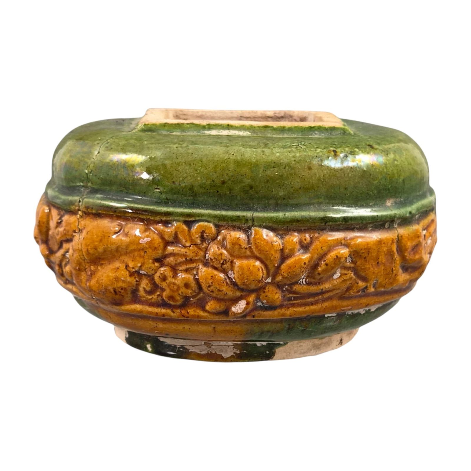 Antiek Chinees Sancai Geglazuurd Keramiek Waterpot Liao-dynastie photo for sale