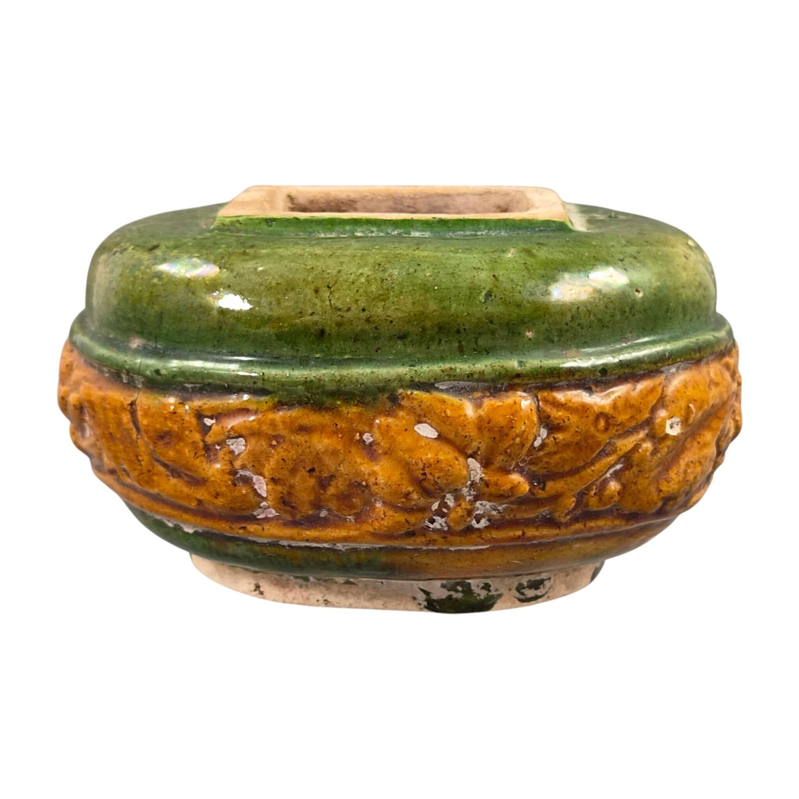 Antiek Chinees Sancai Geglazuurd Keramiek Waterpot Liao-dynastie photo Woonaccessoires