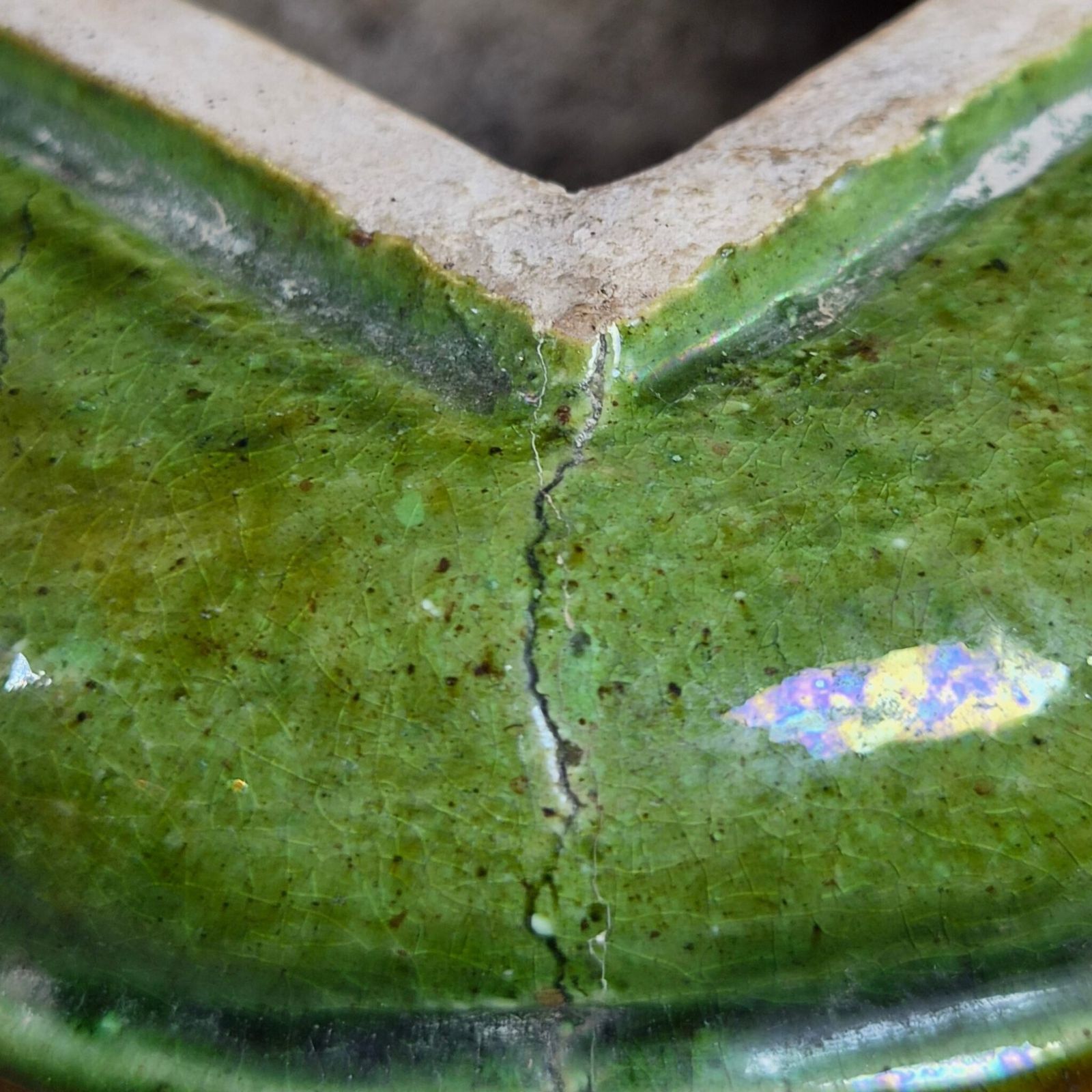 photo buy Antique Chinese Sancai Glazed Ceramic Waterpot Liao Dynasty