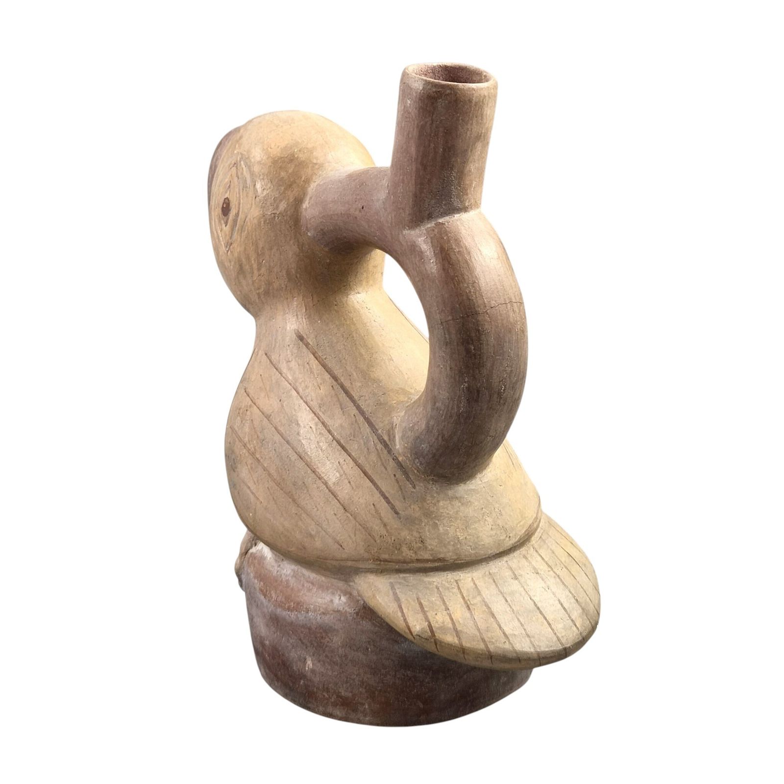 Genuine Ancient Pre Columbian Terracotta Ornithomorphic Artifact Over 2000 Years Old photo furniture
