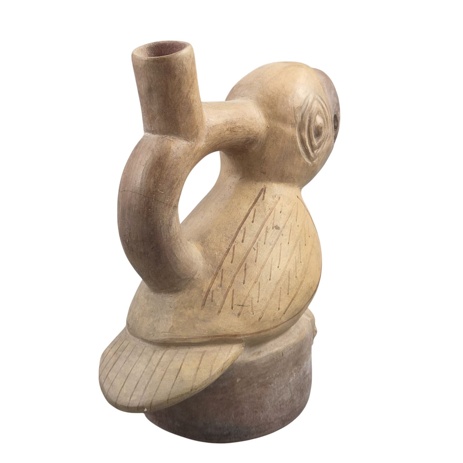 Genuine Ancient Pre Columbian Terracotta Ornithomorphic Artifact Over 2000 Years Old photo for sale