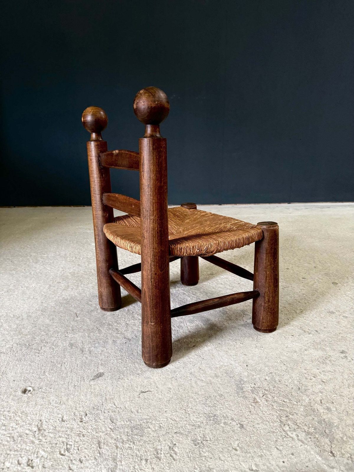 French Provincial Brutalist Design Low Stool By Charles Dudouyt photo buy