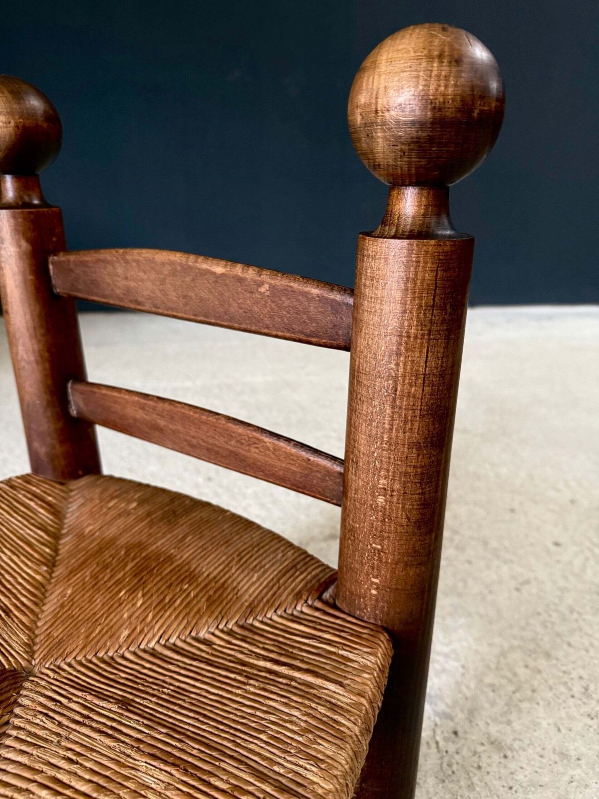 955.0 French Provincial Brutalist Design Low Stool By Charles Dudouyt photo