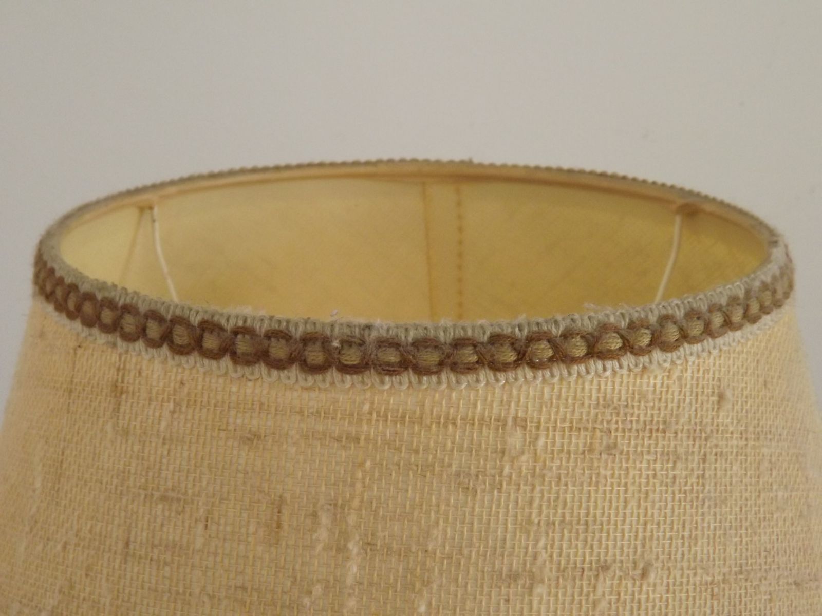 Large Vintage French Alabaster/Marble & Wood Table Lamp Fabric Shade photo buy