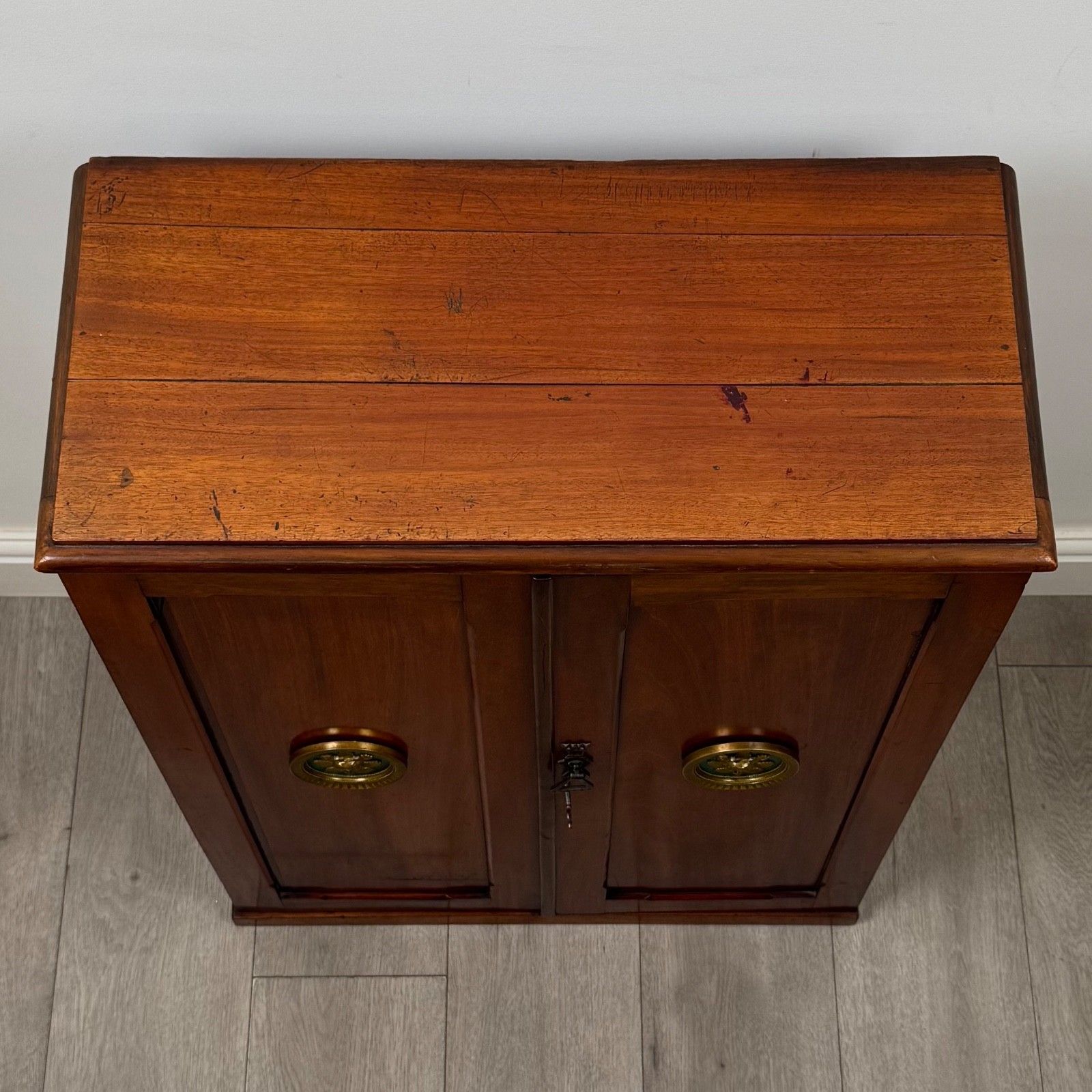 photo for sale Antique 19th Century Small Victorian Cupboard In Mahogany ( Af 6254 )
